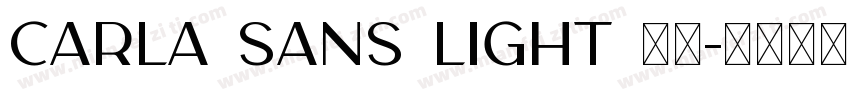 CARLA SANS LIGHT 字体字体转换